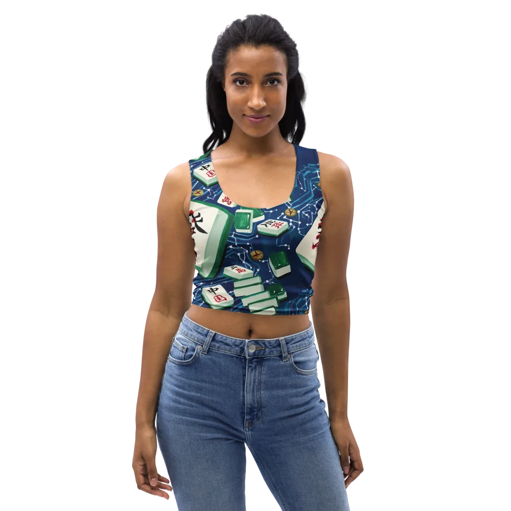 Compass Almanac on Crop Top — Front