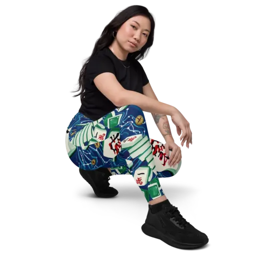 Compass Almanac on a Leggings with Pockets