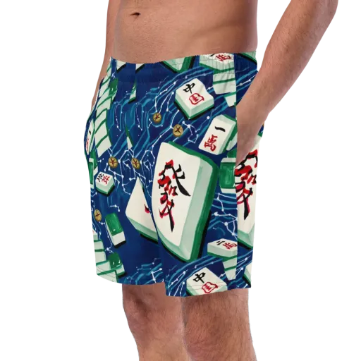 Compass Almanac on a Swim Trunks