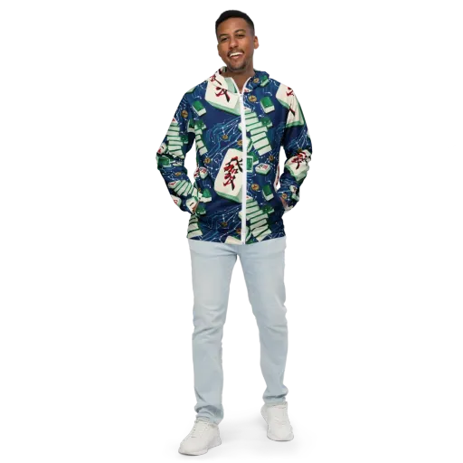 Compass Almanac on a Men's Windbreaker