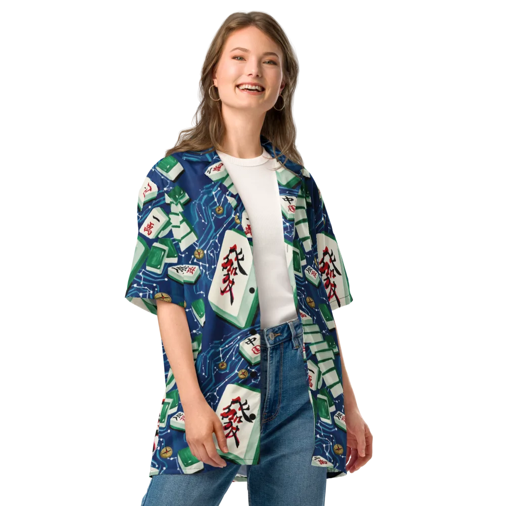 Compass Almanac on Button Shirt — Front