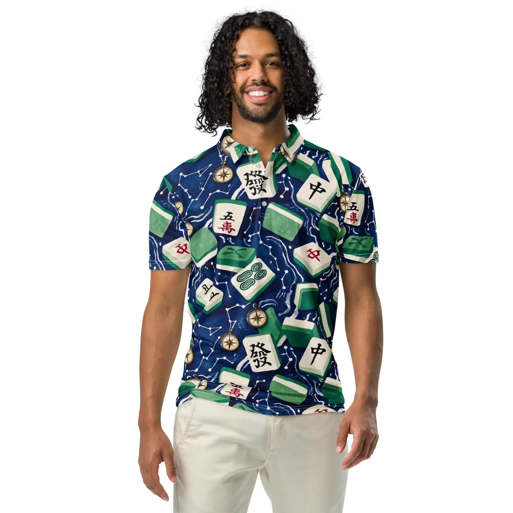 Compass Fortune on Men's Slim Fit Polo Shirt — Front