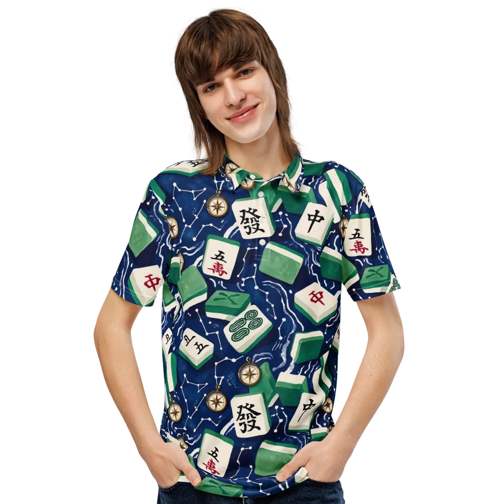 Compass Fortune on Men's Slim Fit Polo Shirt — Front