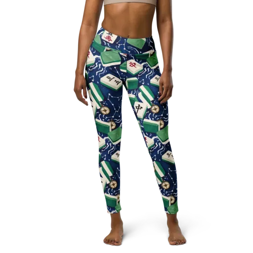 Compass Fortune on a Yoga Leggings