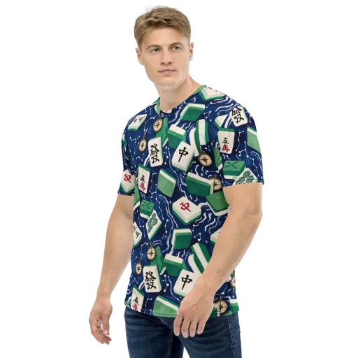 Compass Fortune on a Men's Crew Neck T-Shirt