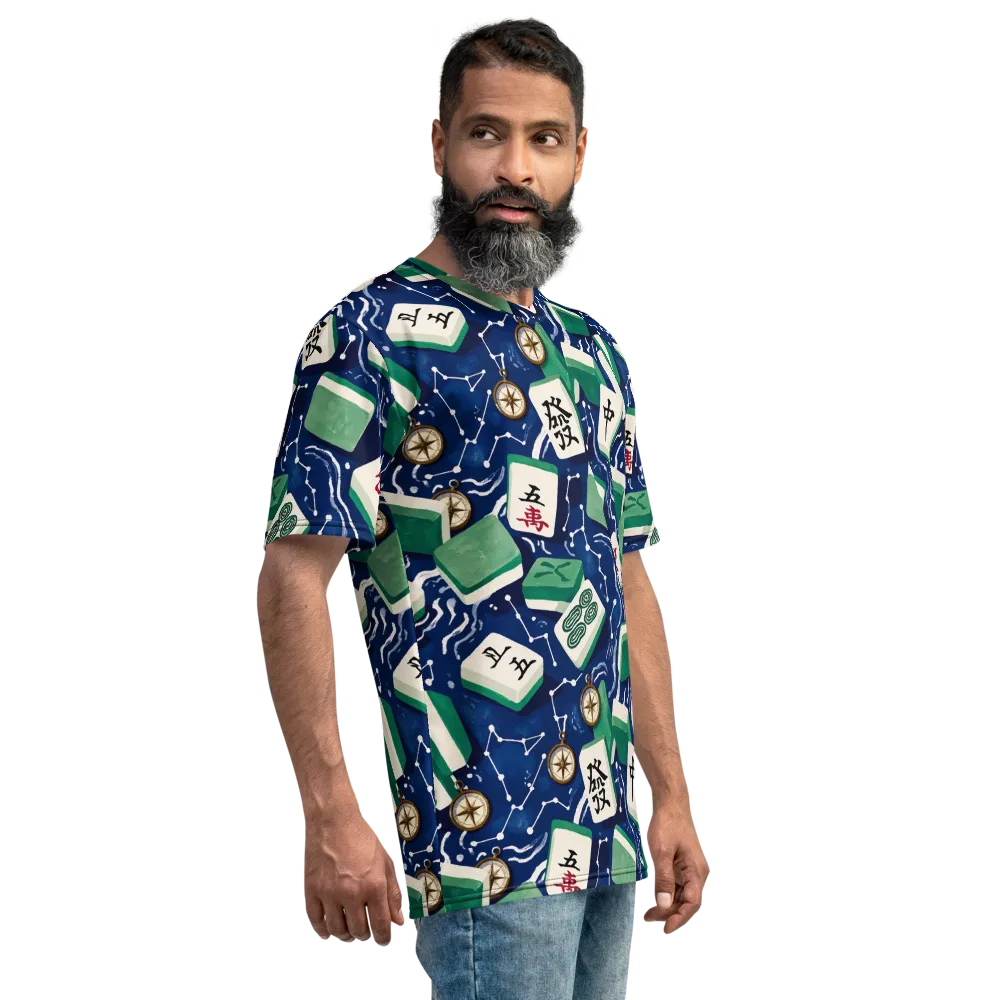 Compass Fortune on Men's Crew Neck T-Shirt — Right