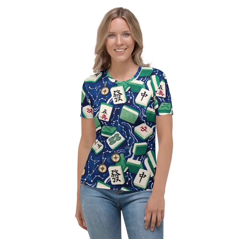 Compass Fortune on Women's Crew Neck T-Shirt — Front