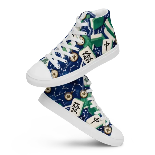 Compass Fortune on a Women's High Top Canvas Shoes