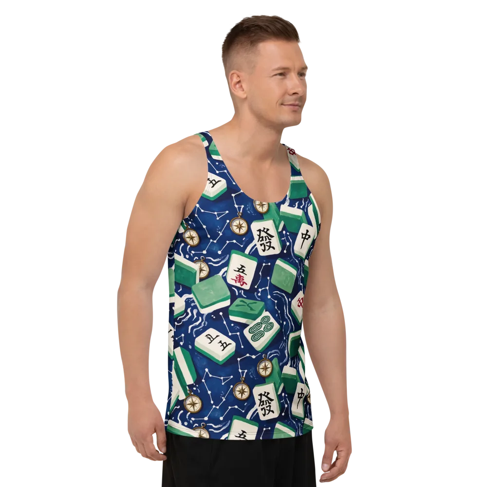 Compass Fortune on Men's Tank Top — Right Front