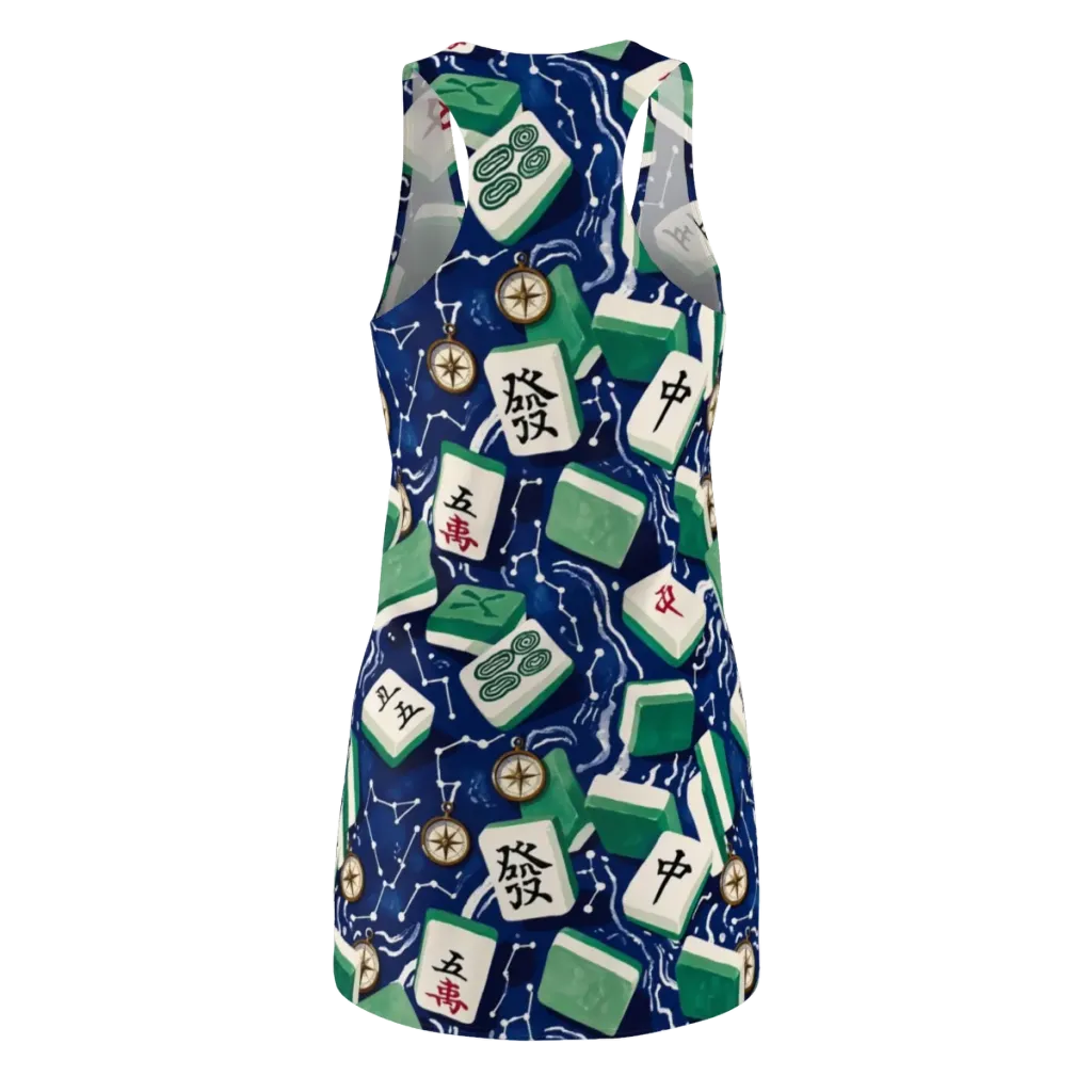 Compass Fortune on Racerback Dress — Back
