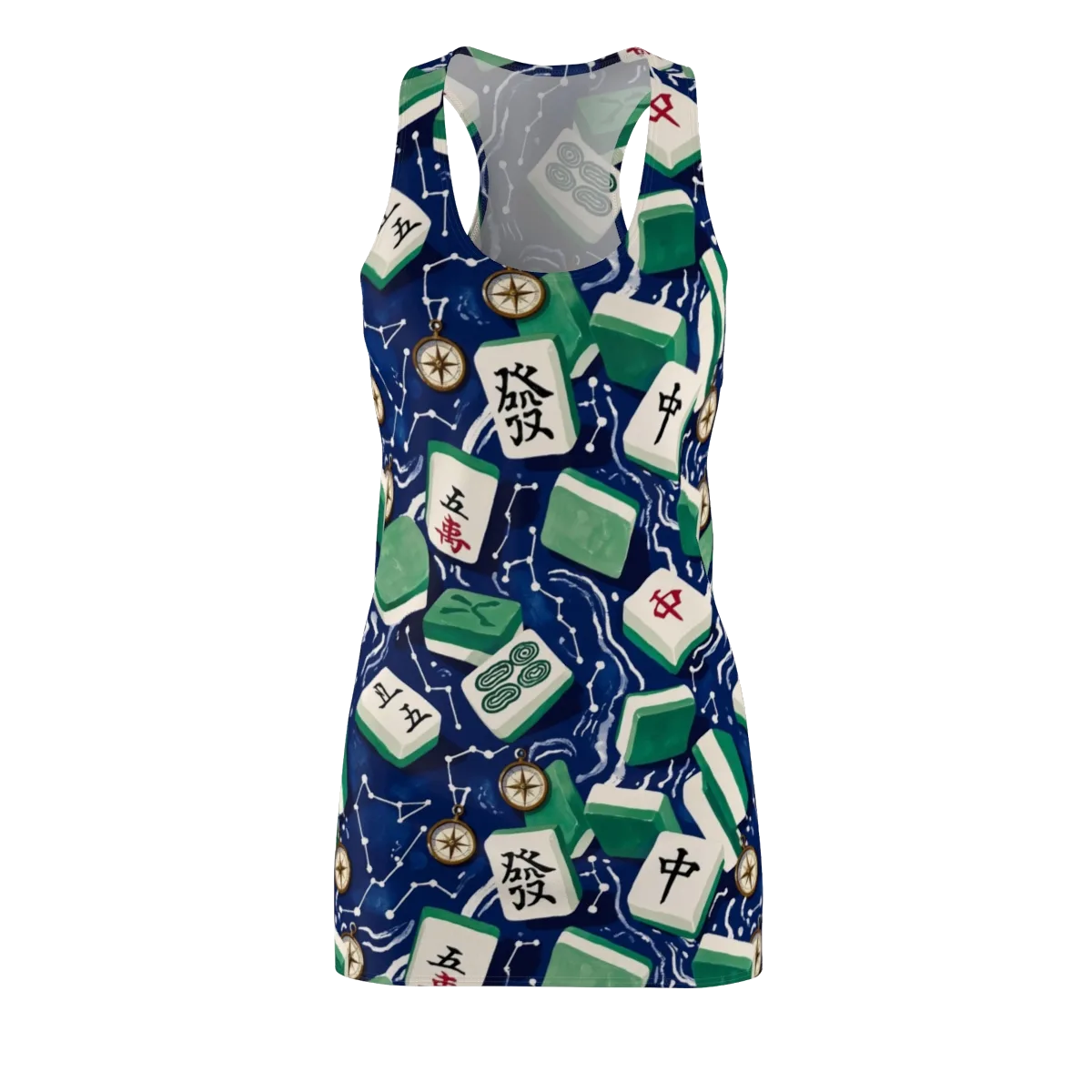 Compass Fortune on Racerback Dress — Front