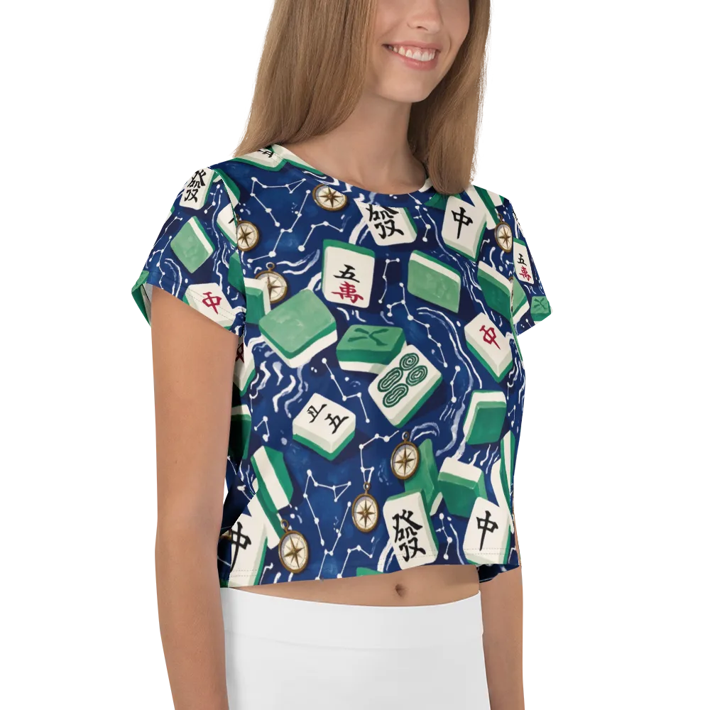 Compass Fortune on Crop Tee — Right