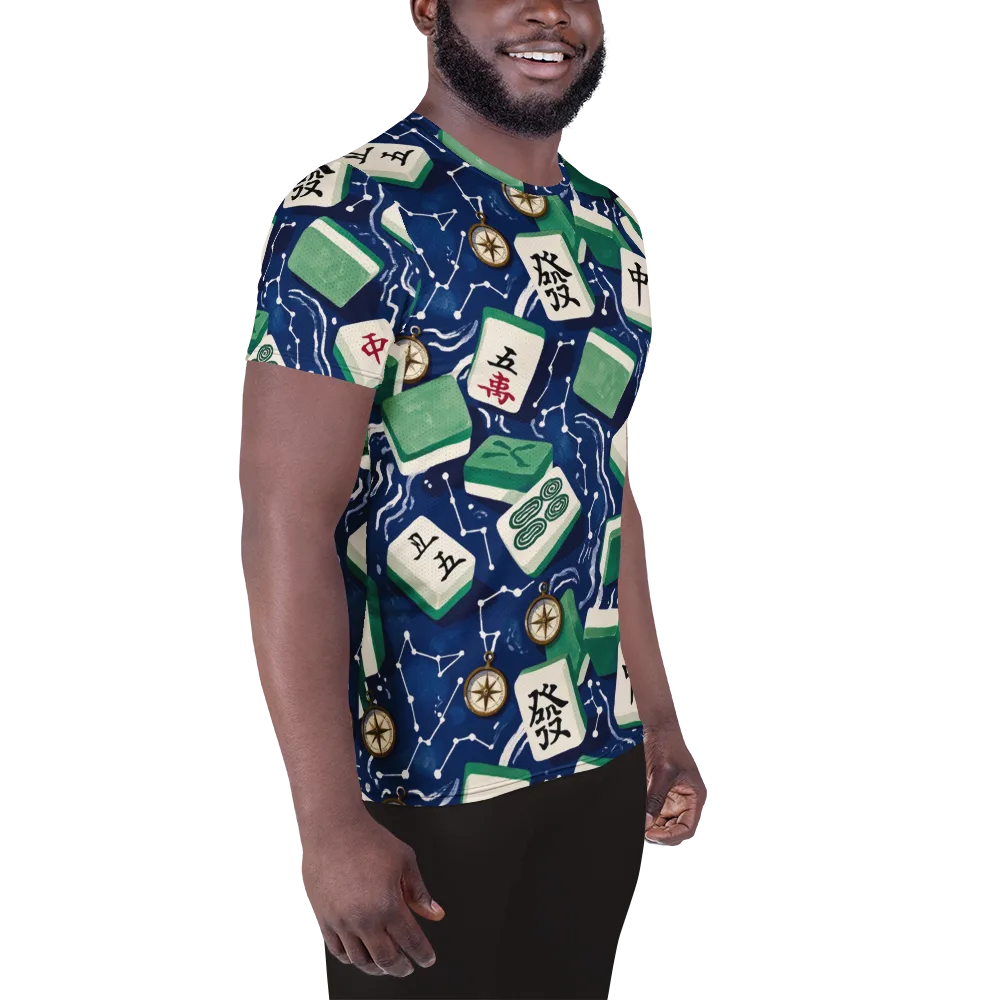 Compass Fortune on Men's Athletic T-Shirt — Right