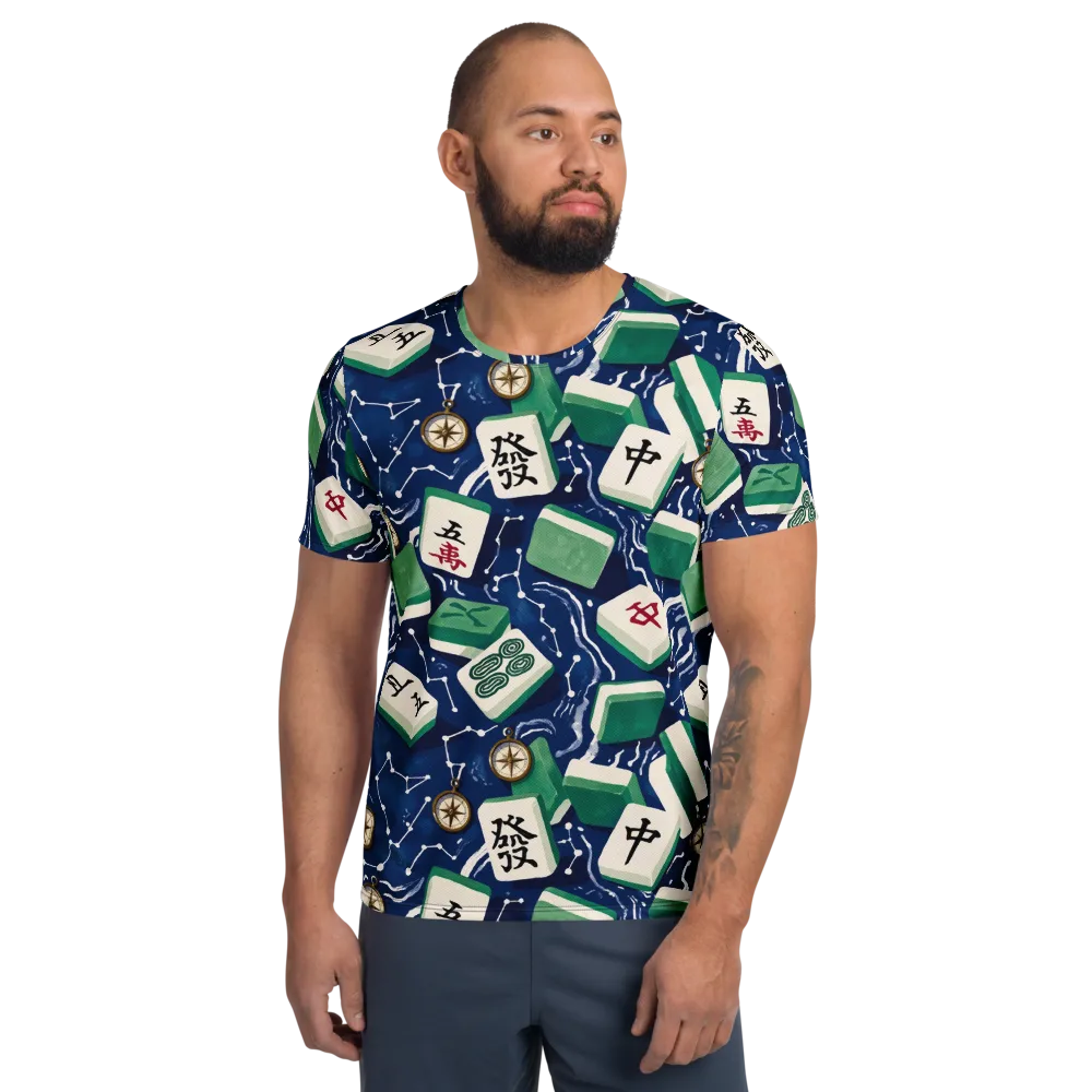 Compass Fortune on Men's Athletic T-Shirt — Front