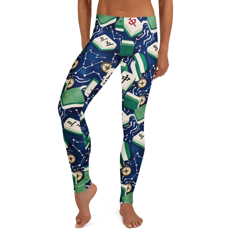 Compass Fortune on Leggings — Front