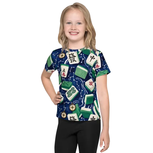 Compass Fortune on a Kids Crew Neck T-Shirt