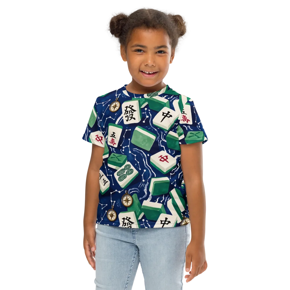 Compass Fortune on Kids Crew Neck T-Shirt — Front