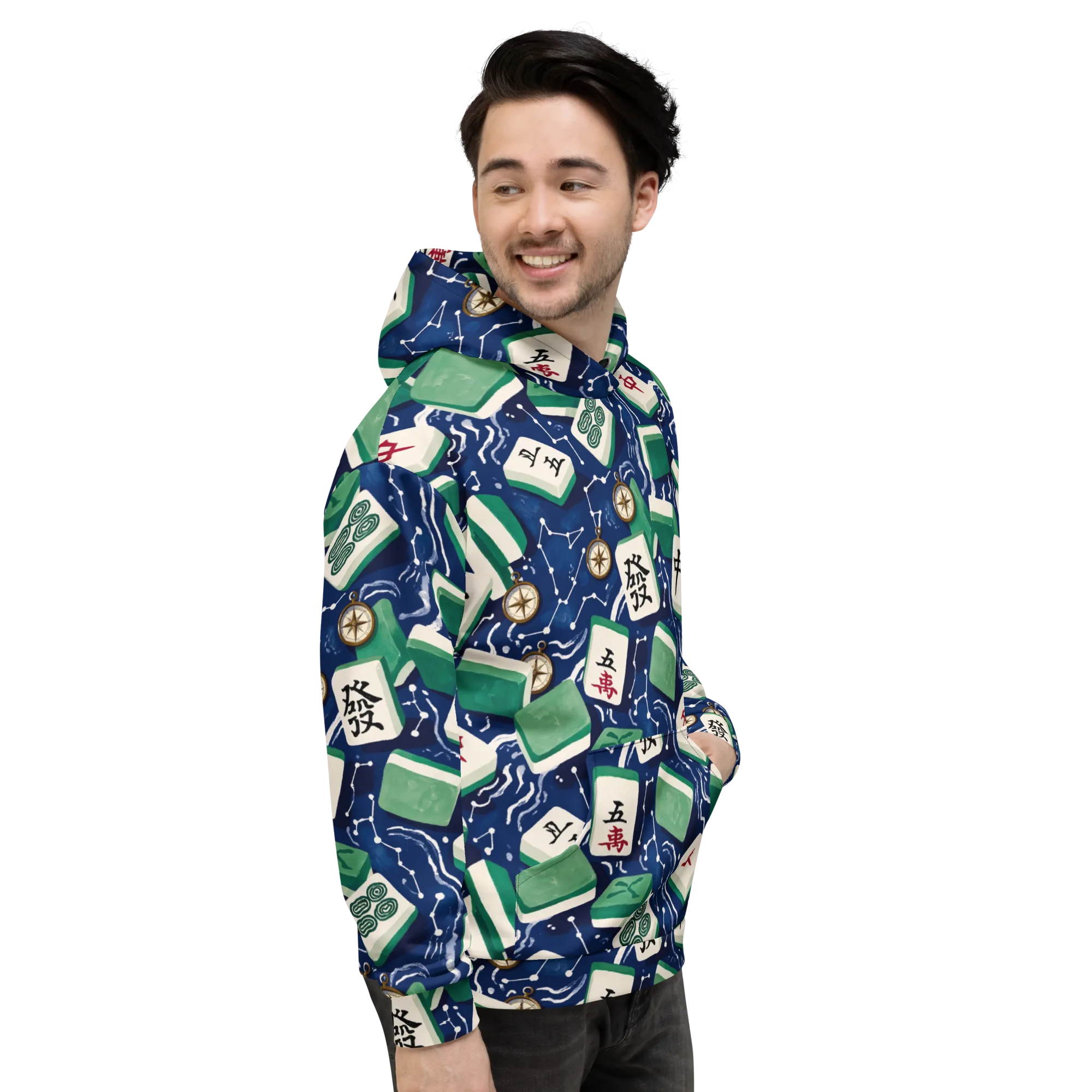 Compass Fortune on Hoodie — Right