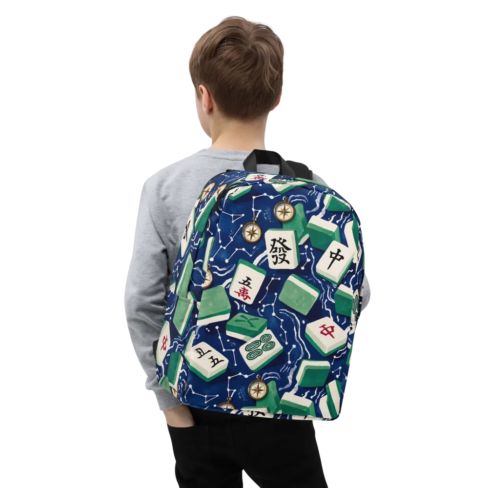 Compass Fortune on Minimalist Backpack — Zoomed-in