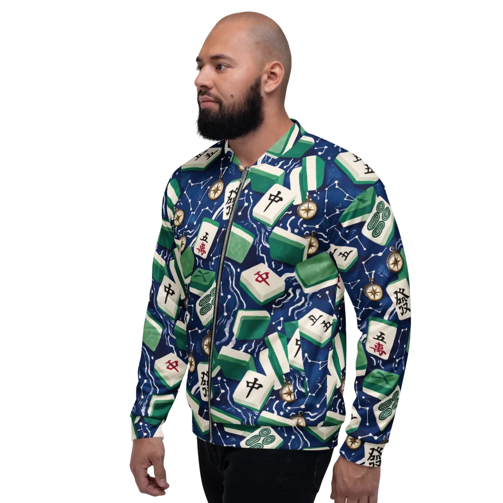 Compass Fortune on Bomber Jacket — Left
