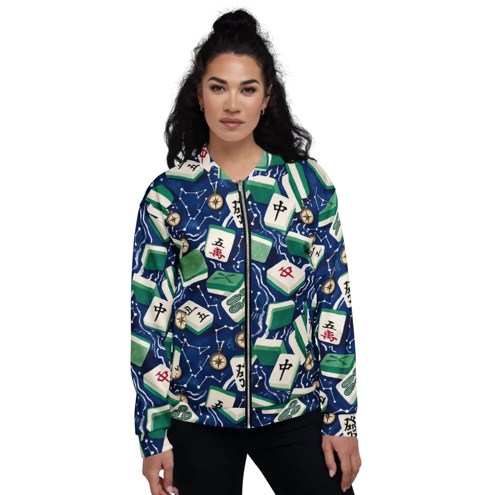 Compass Fortune on Bomber Jacket — Front