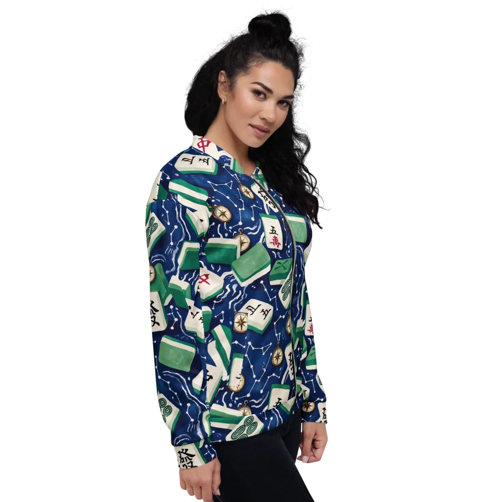 Compass Fortune on Bomber Jacket — Right