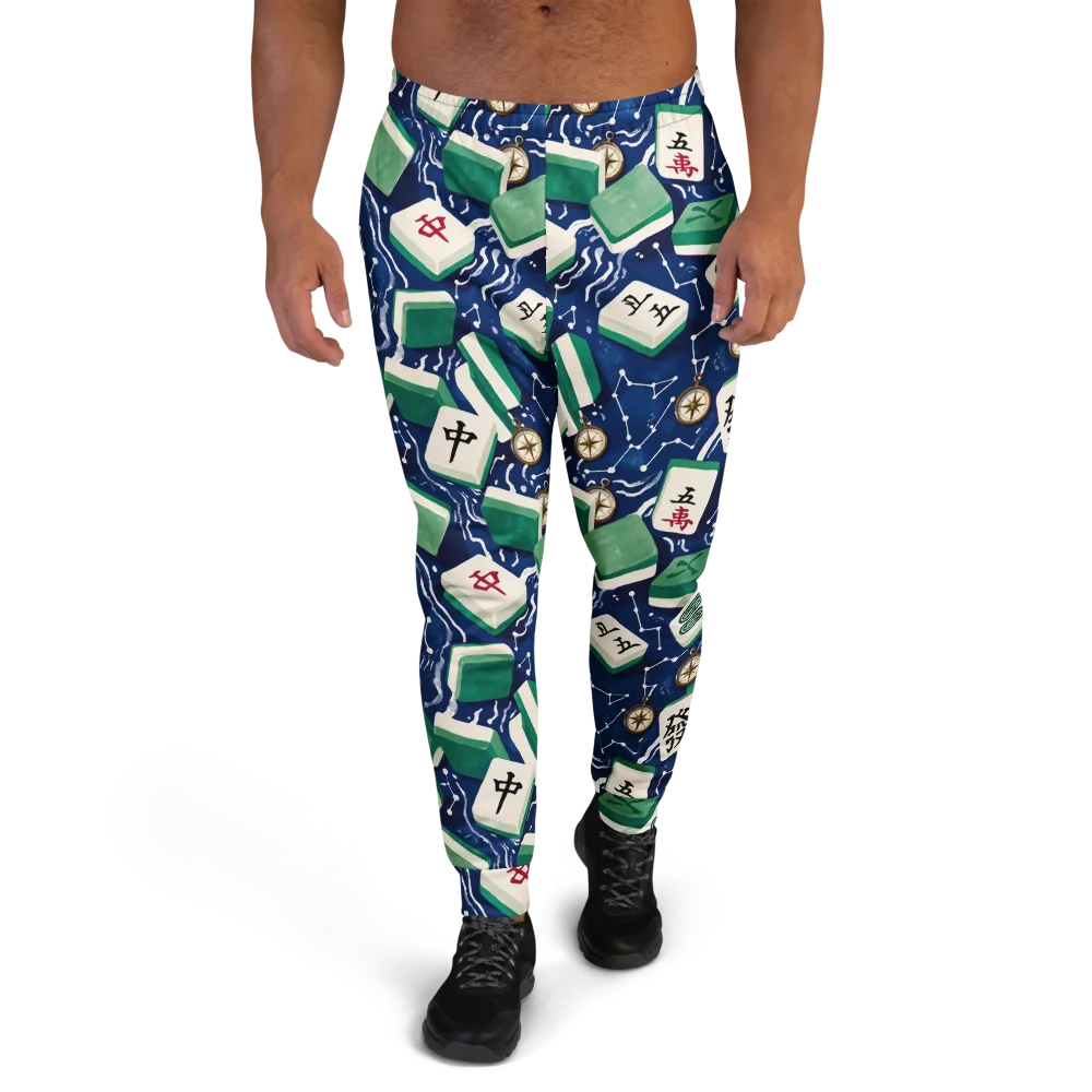 Compass Fortune on Men's Joggers — Front