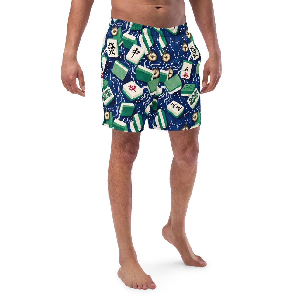 Compass Fortune on Swim Trunks — Front