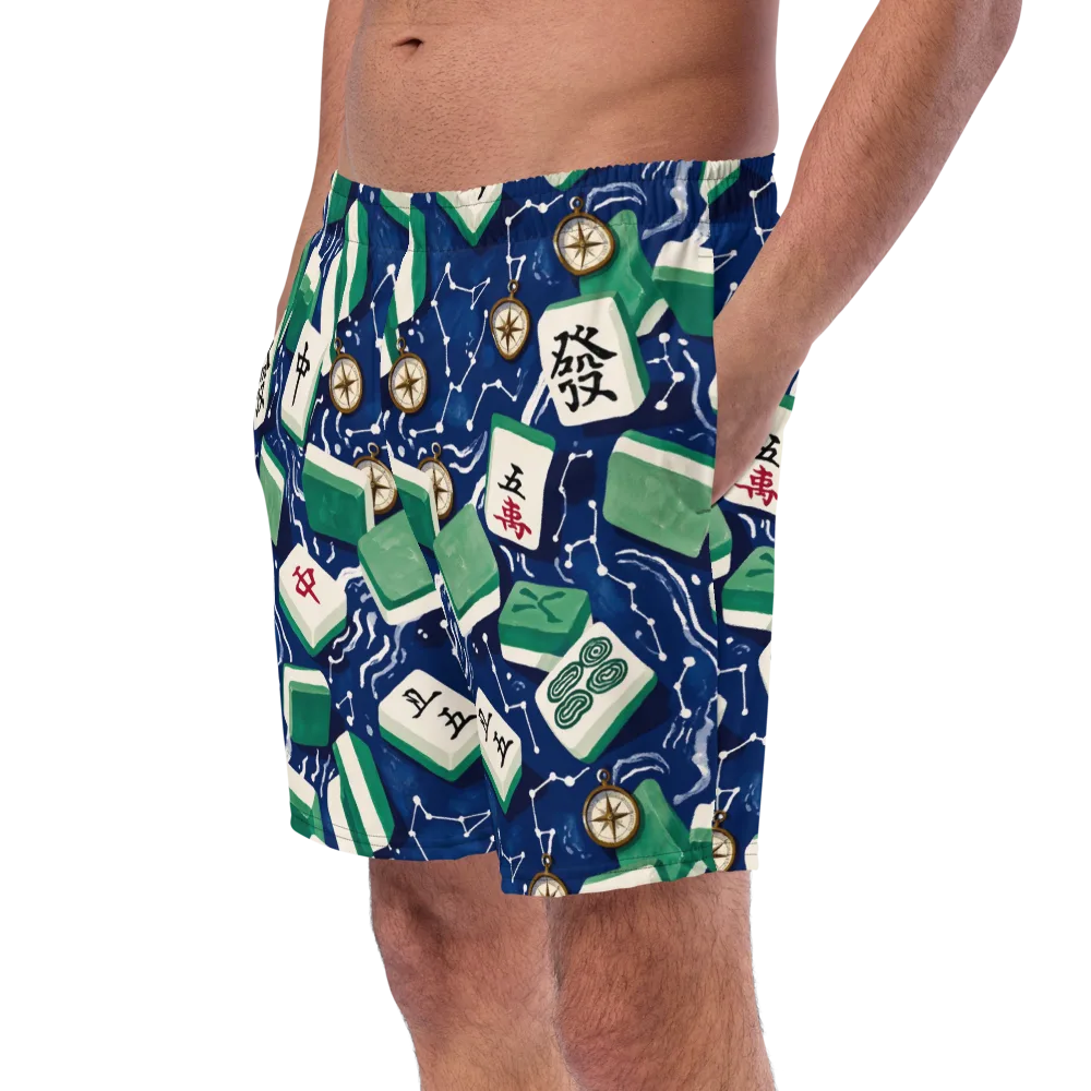 Compass Fortune on Swim Trunks — Left Front