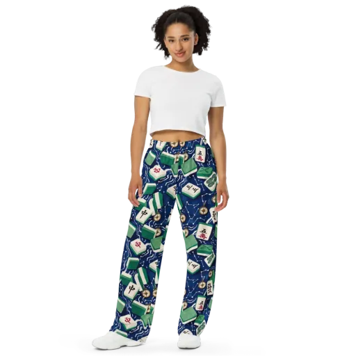 Compass Fortune on a Wide-Leg Pants