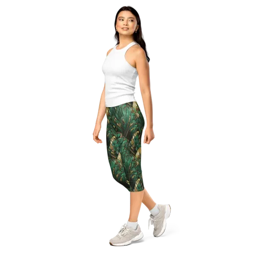 Verdant Deco on a Capri Leggings