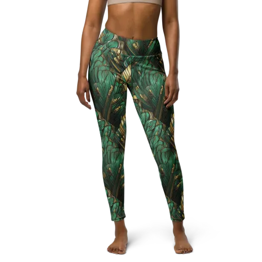 Verdant Deco on a Yoga Leggings
