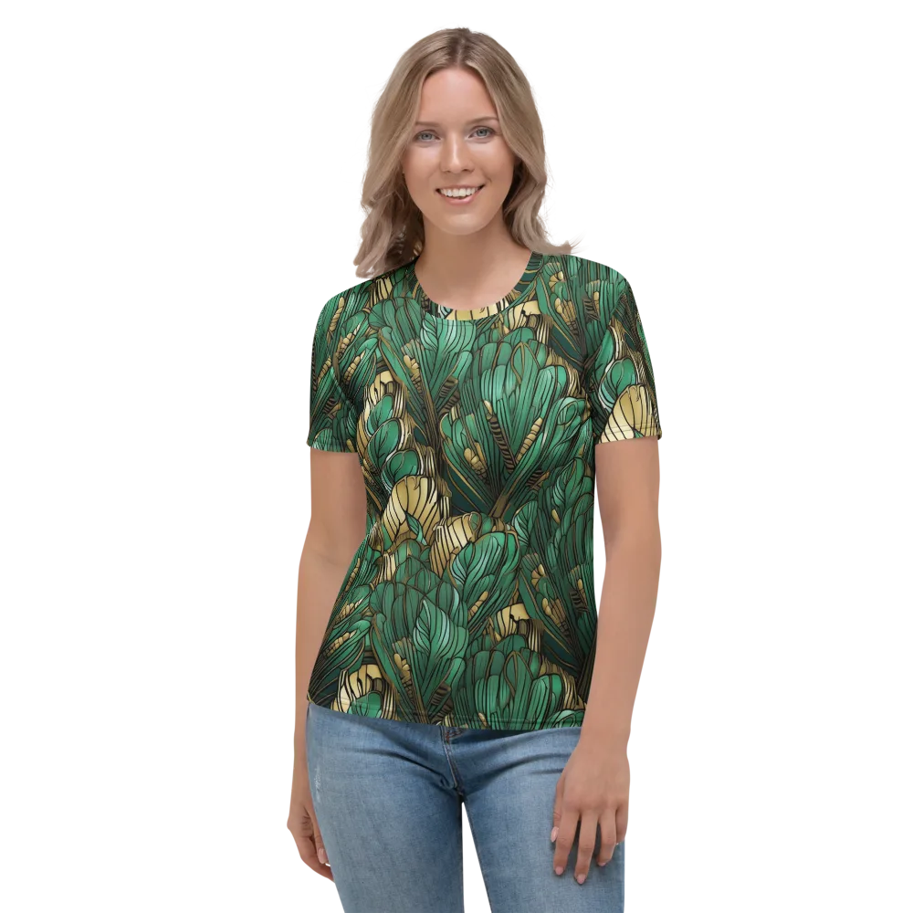 Verdant Deco on Women's Crew Neck T-Shirt — Front