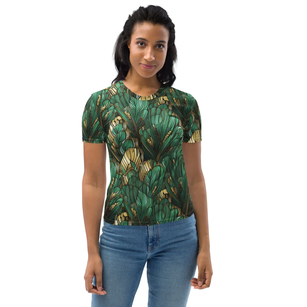 Verdant Deco on Women's Crew Neck T-Shirt — Front