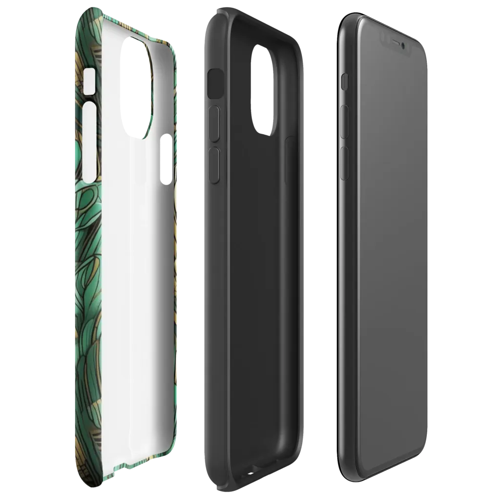 Verdant Deco on Tough Case for iPhone® — Right