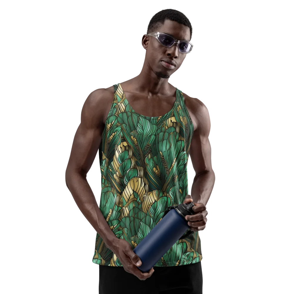 Verdant Deco on Men's Tank Top — Front