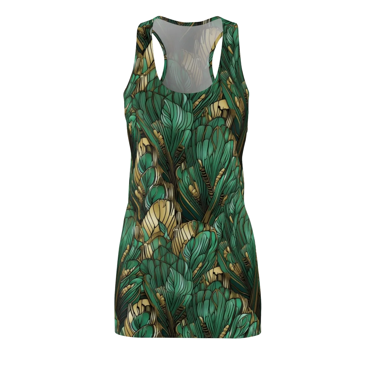 Verdant Deco on Racerback Dress — Front