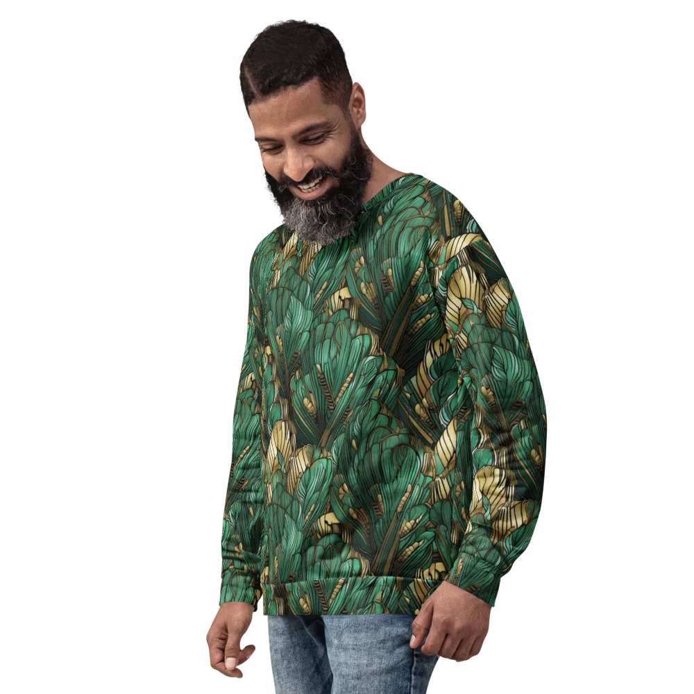 Verdant Deco on Sweatshirt — Left Front