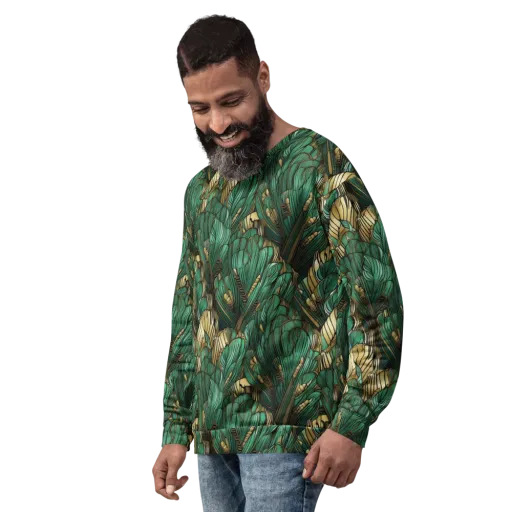 Verdant Deco on a Sweatshirt