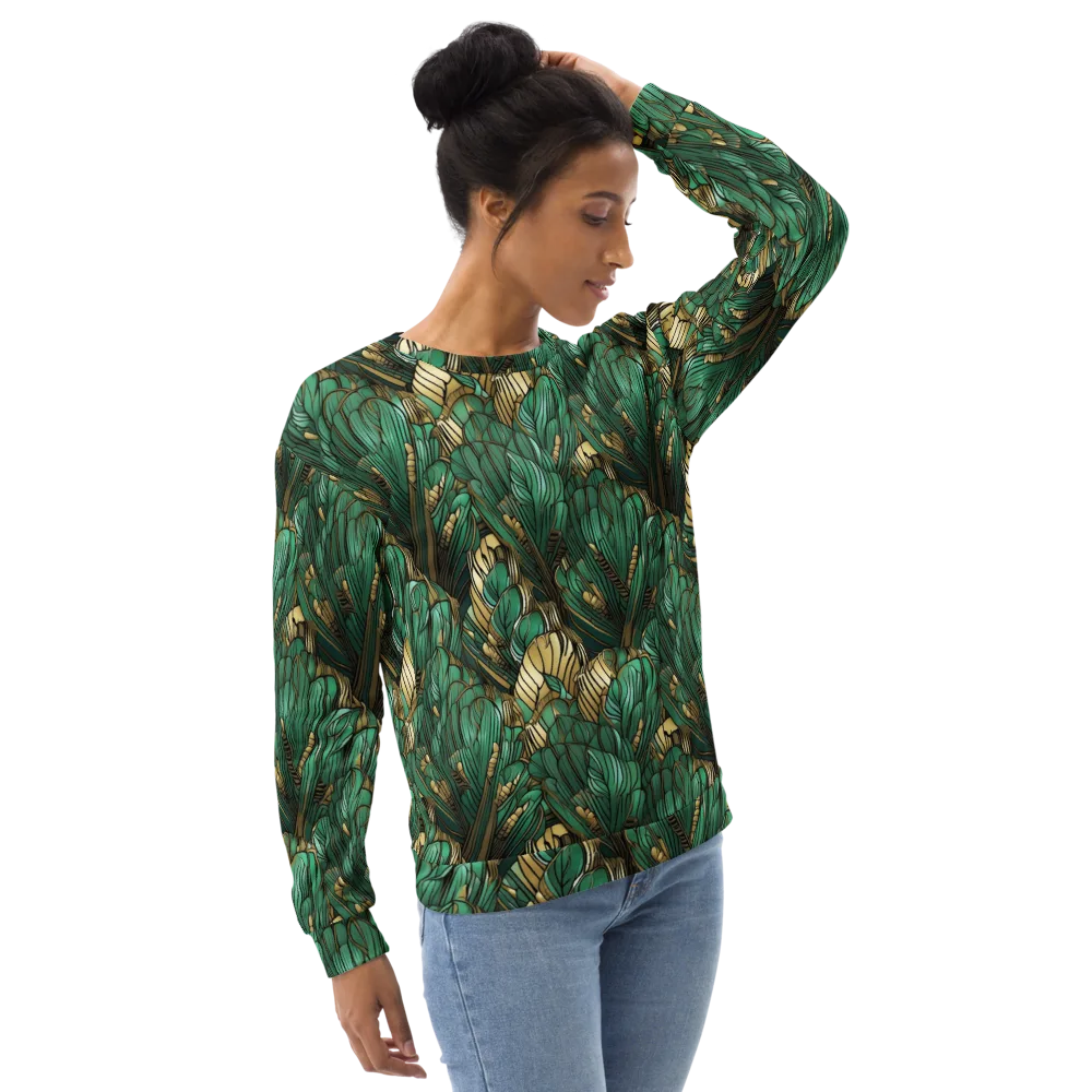 Verdant Deco on Sweatshirt — Right Front