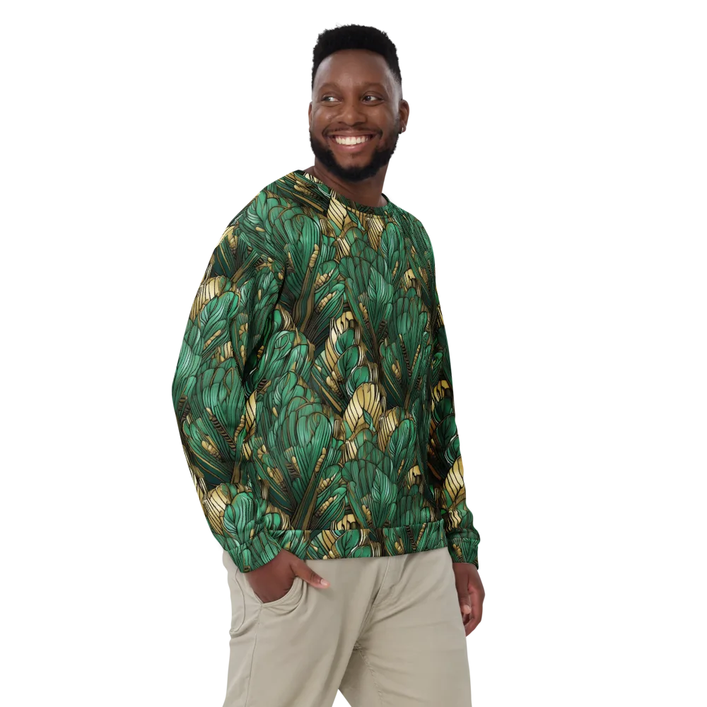 Verdant Deco on Sweatshirt — Front