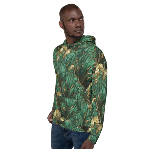 Verdant Deco on a Hoodie