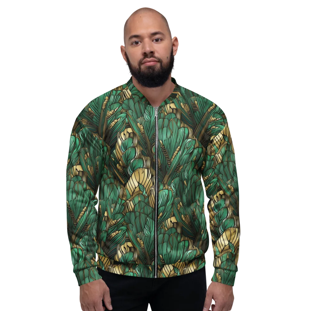 Verdant Deco on Bomber Jacket — Front