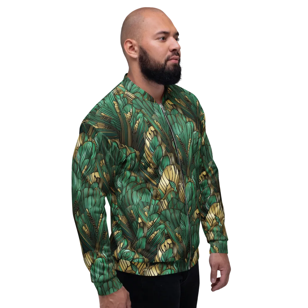 Verdant Deco on Bomber Jacket — Right