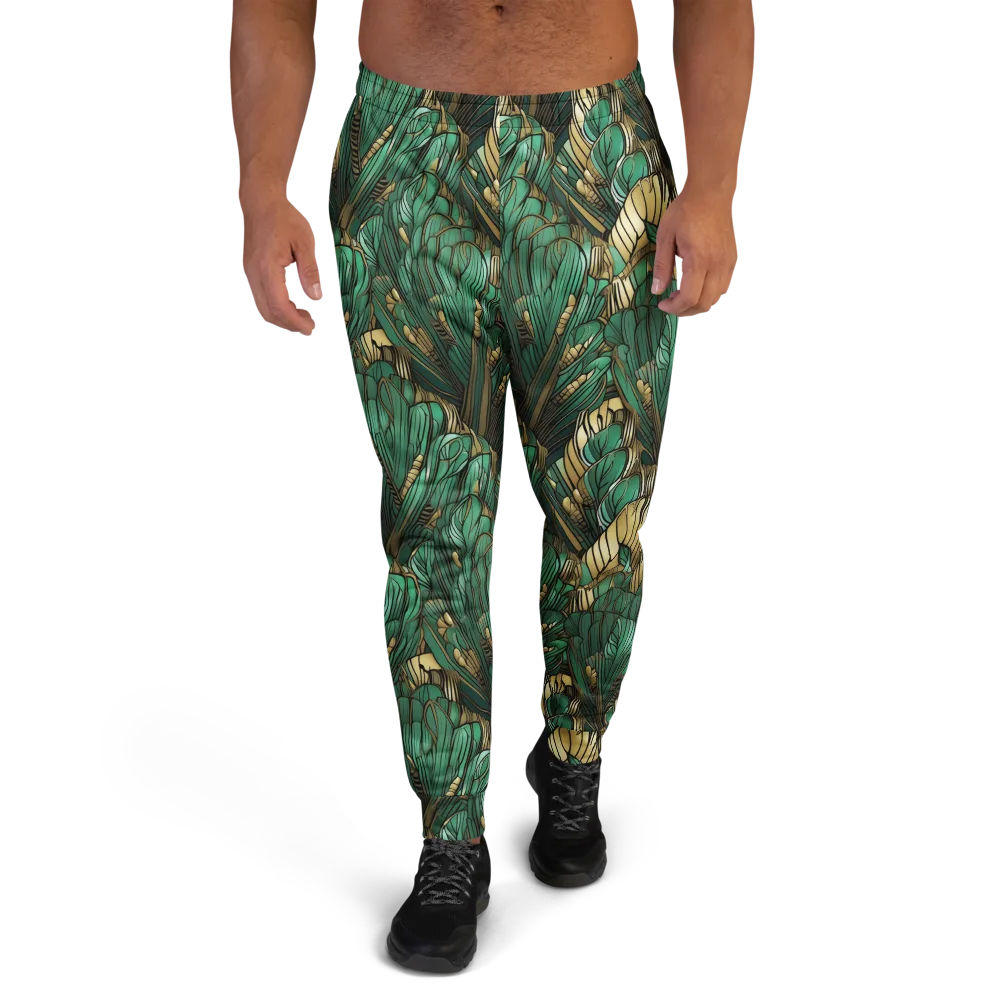 Verdant Deco on Men's Joggers — Front