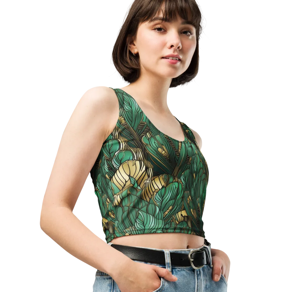 Verdant Deco on Crop Top — Right Front
