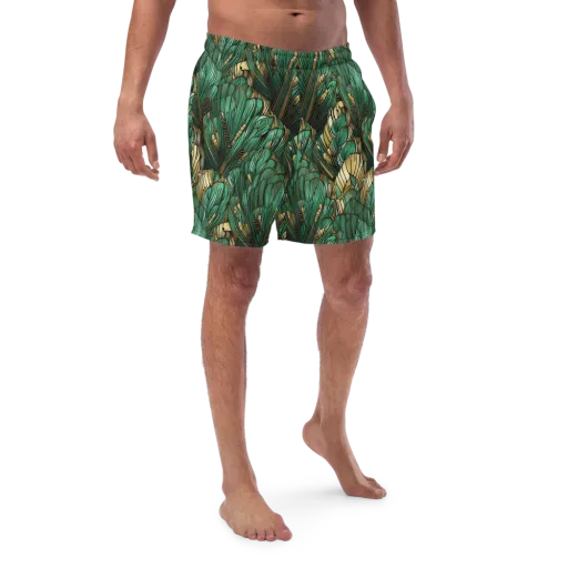 Verdant Deco on a Swim Trunks