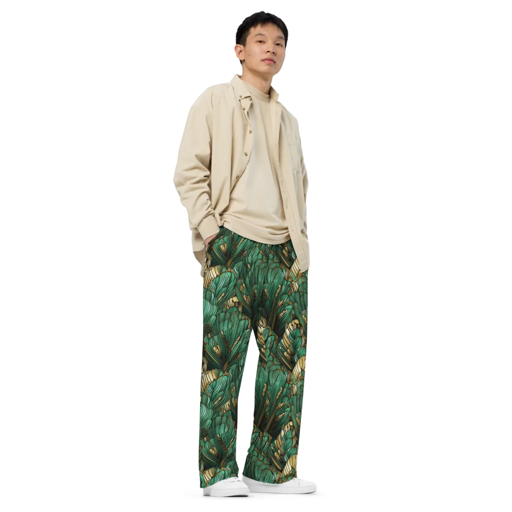 Verdant Deco on Wide-Leg Pants — Right Front