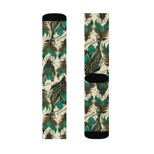 Emerald Plume on a Socks