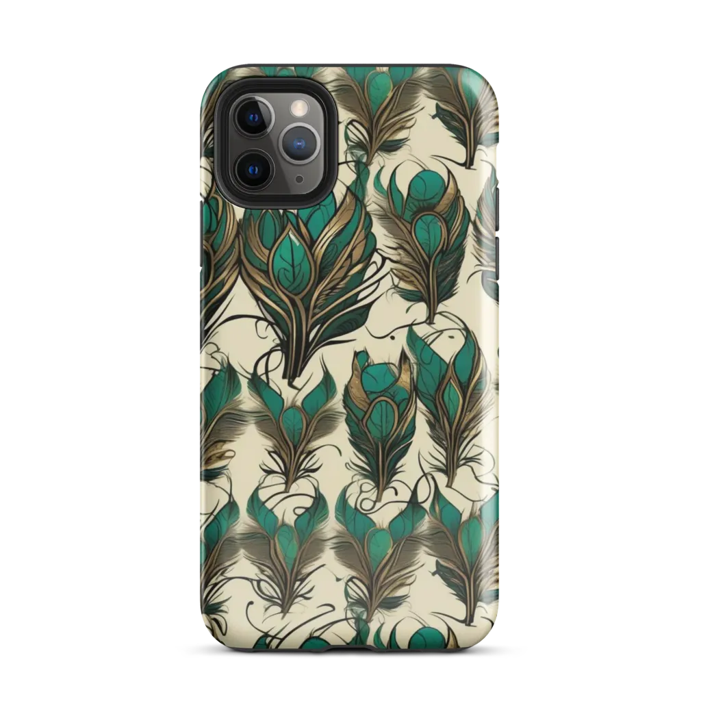 Emerald Plume on Tough Case for iPhone® — Front